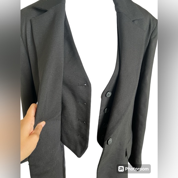 Zara 2 in 1 Jacket with Vest size XS NWT Black - Picture 6 of 8